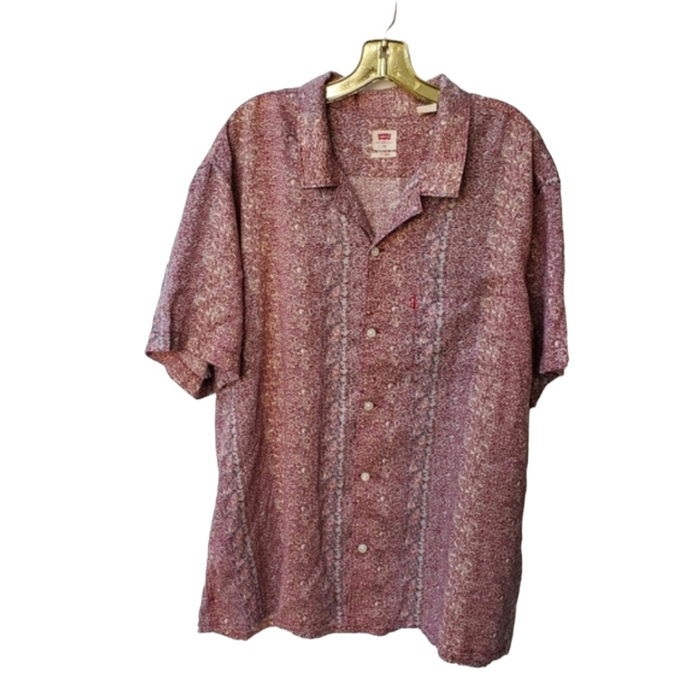 Levi's Hawaiian Button Down Short Sleeve  Relaxed Fit  XL